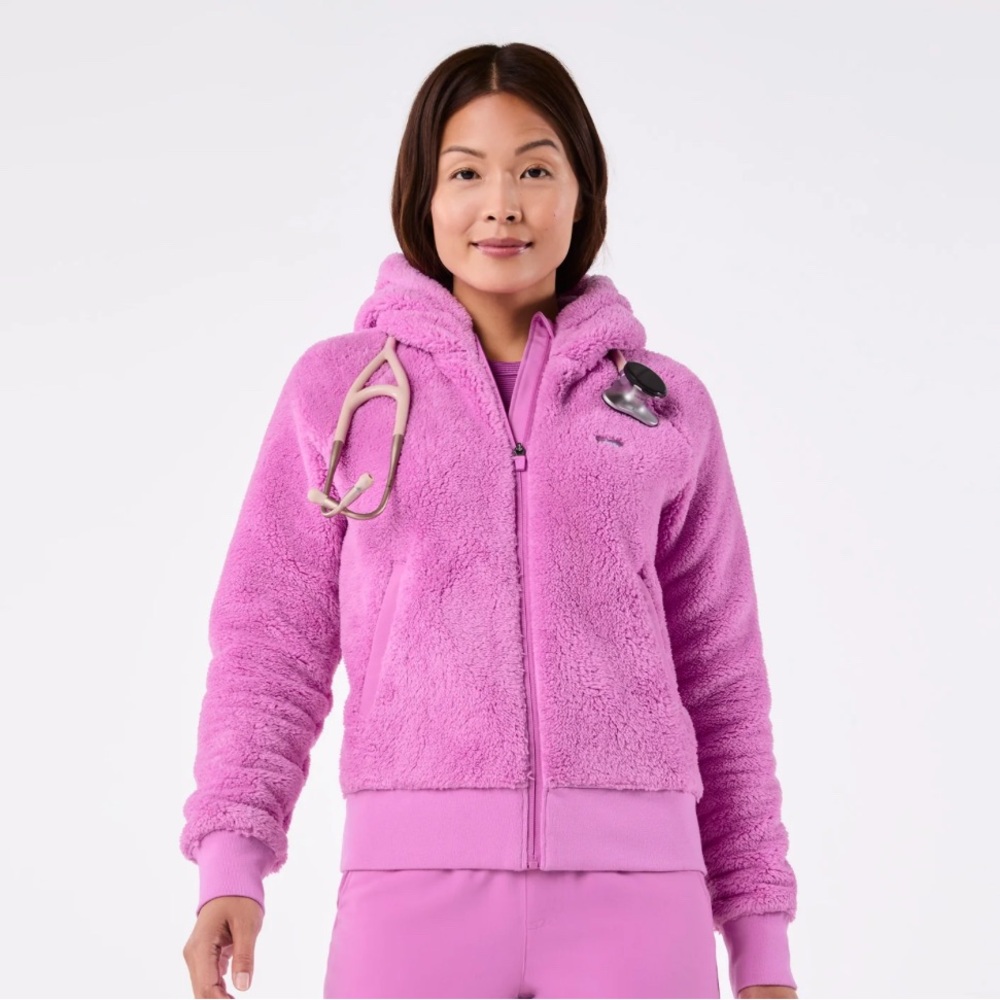 Figs Off Shift Cozy Fleece Jacket